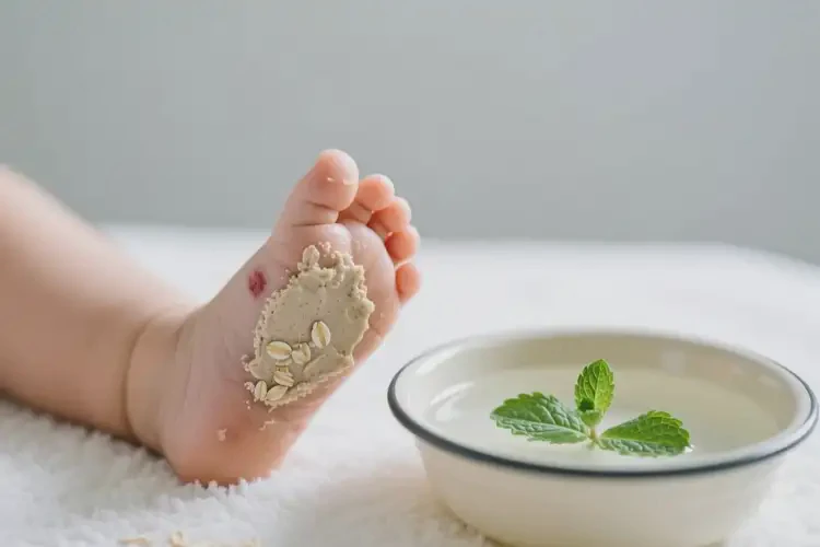 寶寶腳上偶爾長濕疹可以治好嗎(圖1)