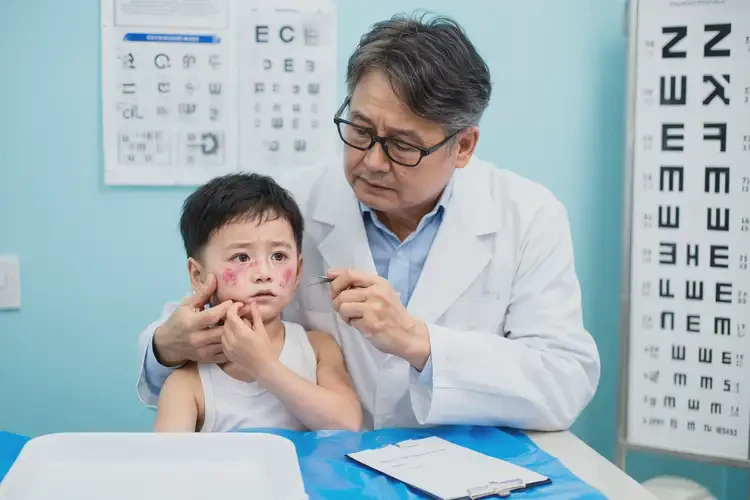 小兒面部起濕疹可以治好嗎(圖3)