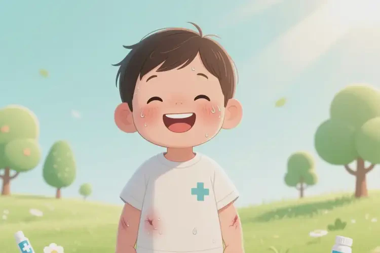 小孩面部经常起湿疹可以治好吗(图2)