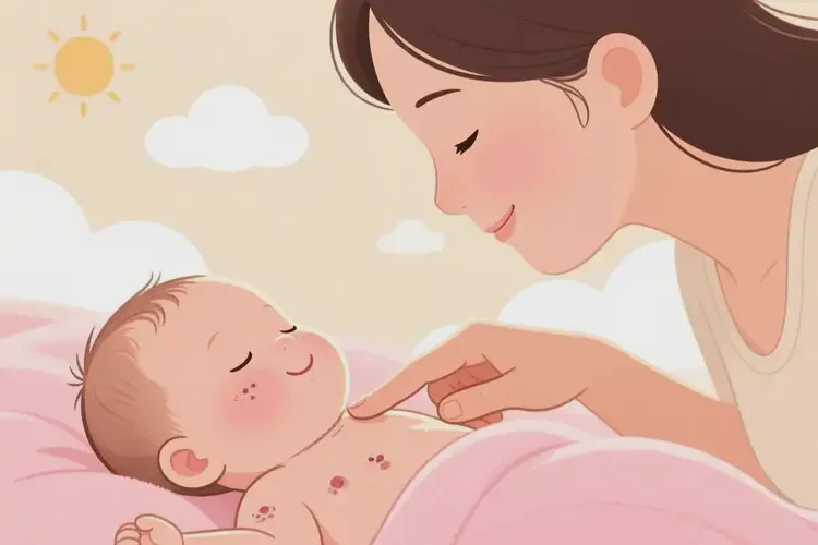 新生兒脖子起濕疹可不可以根治(圖1)