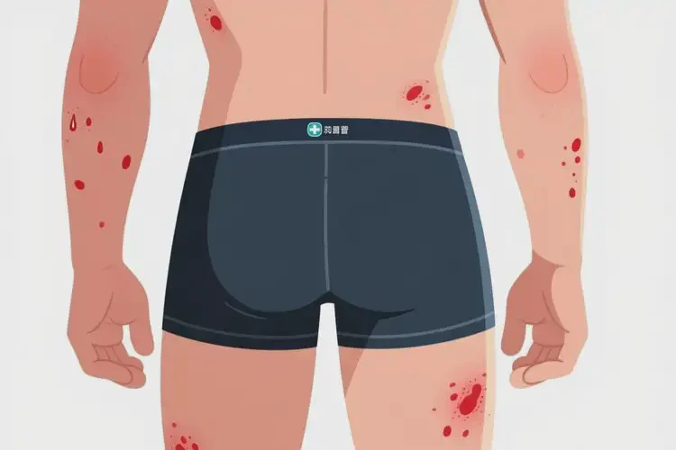 男生屁股上出現(xiàn)濕疹可不可以根治(圖1)