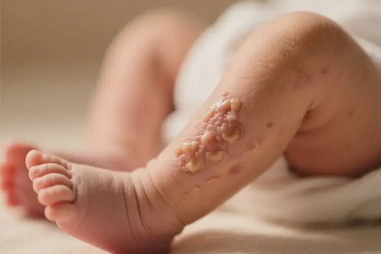 新生兒大腿上有濕疹可不可以根治(圖1)
