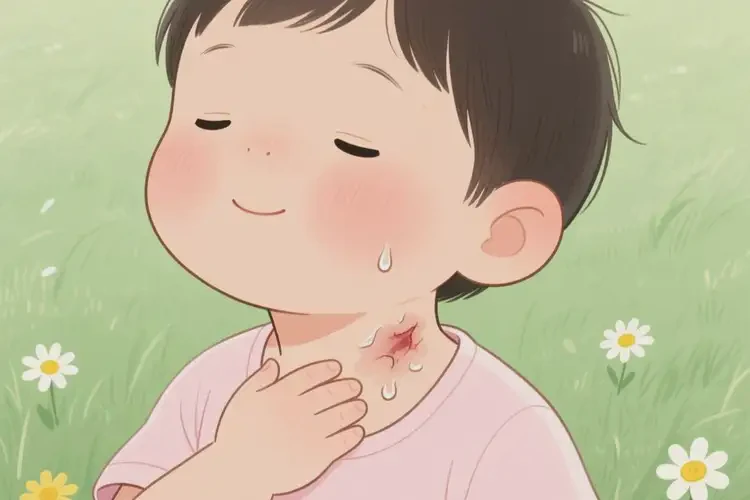 小孩脖子上出現(xiàn)濕疹可以治好嗎(圖3)