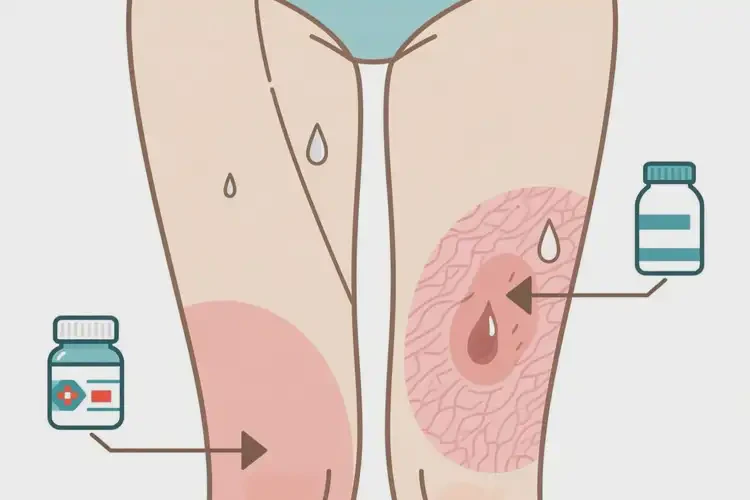 女性大腿出濕疹可不可以根治(圖1)