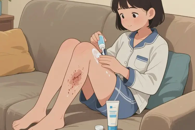 中學生大腿長濕疹可不可以根治(圖1)