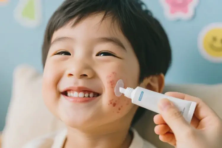 孩子面部容易起濕疹可以治好嗎(圖2)