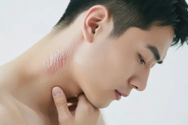 男性脖子上容易起濕疹可以治好嗎(圖1)