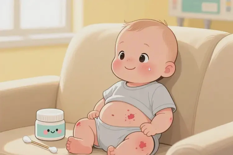 嬰兒肚子有濕疹可以治好嗎(圖1)