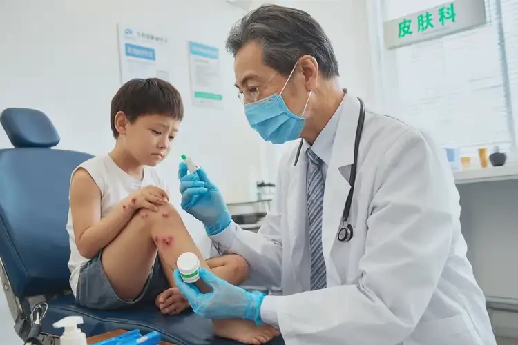 小孩小腿容易起湿疹可以治好吗(图3)