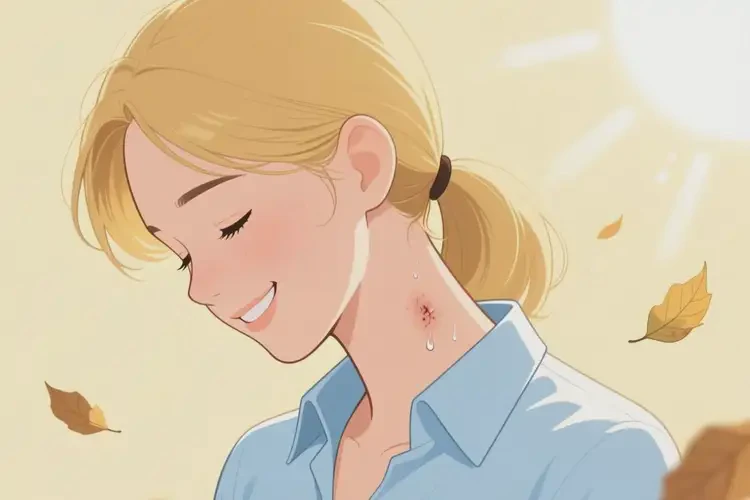 女生脖子偶爾長濕疹可不可以根治(圖1)