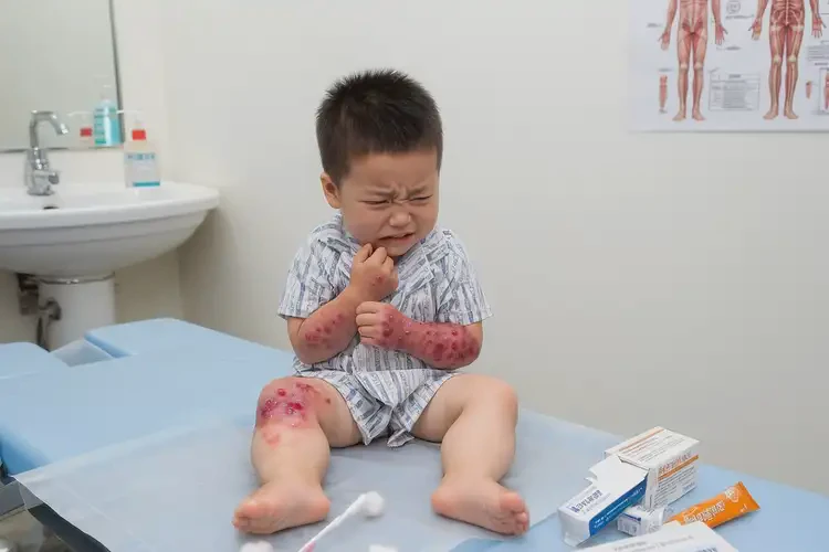 少兒全身經(jīng)常起濕疹不管它會自己痊愈嗎(圖3)
