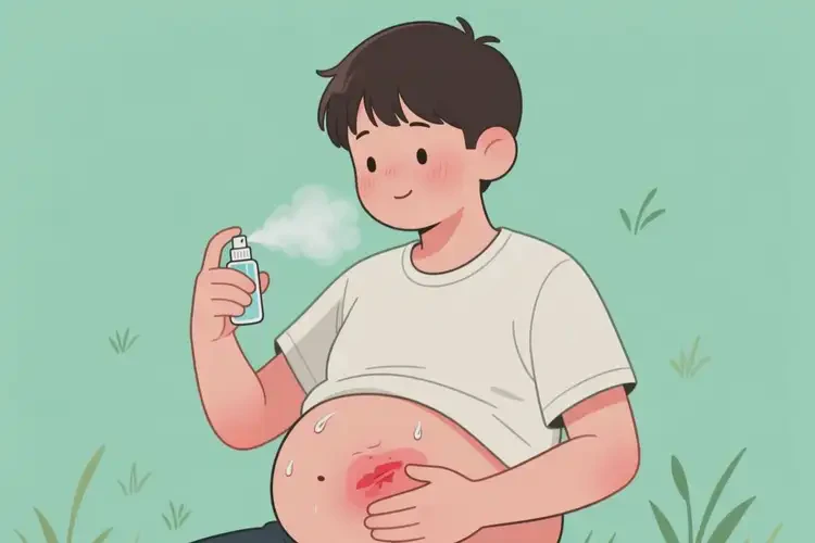 青少年肚子上有濕疹可不可以根治(圖1)