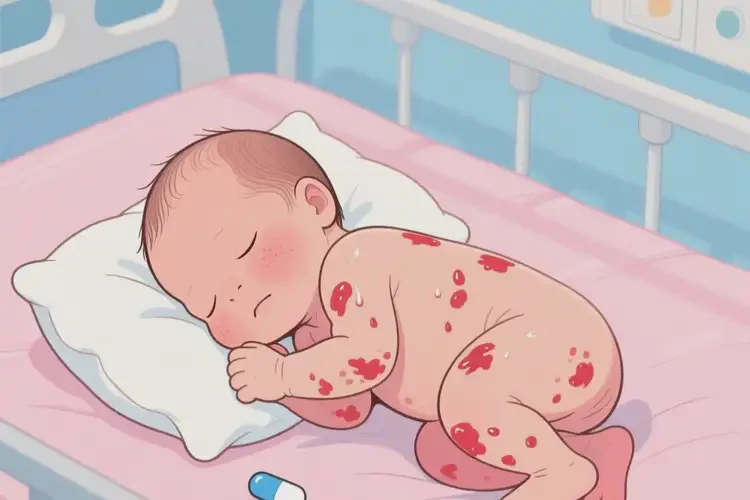 新生兒全身起濕疹可不可以根治(圖1)