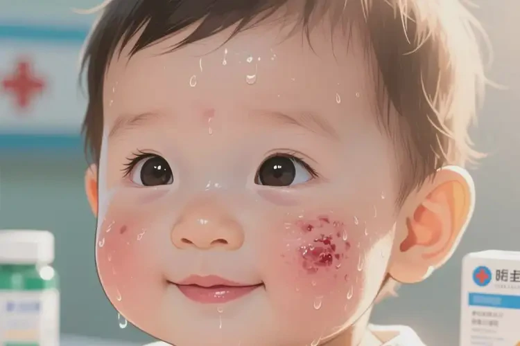 兒童面部長(zhǎng)濕疹可不可以根治(圖1)