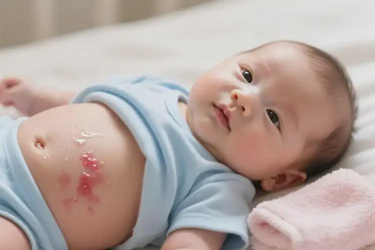 嬰兒肚子上長濕疹可以治好嗎(圖3)