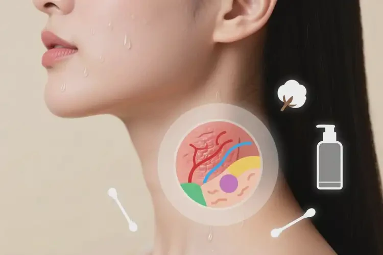 女生脖子長濕疹可不可以根治(圖1)