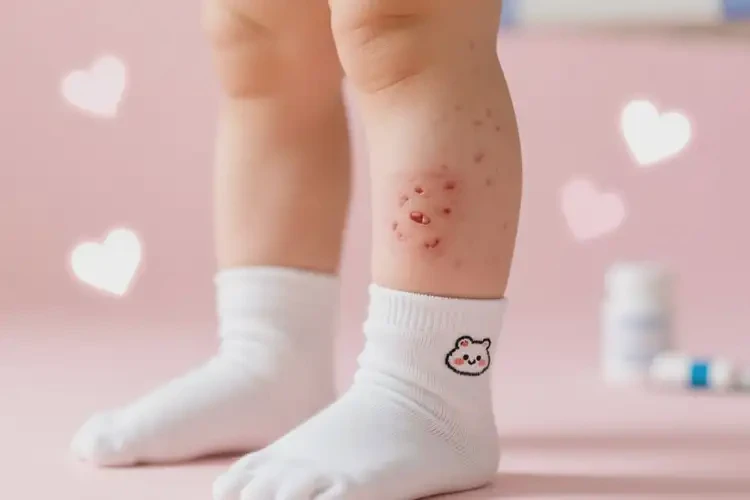 小兒小腿偶爾起濕疹可以治好嗎(圖1)