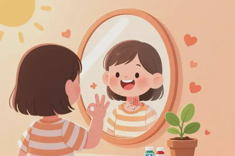 少兒脖子經(jīng)常長濕疹可不可以根治(圖1)