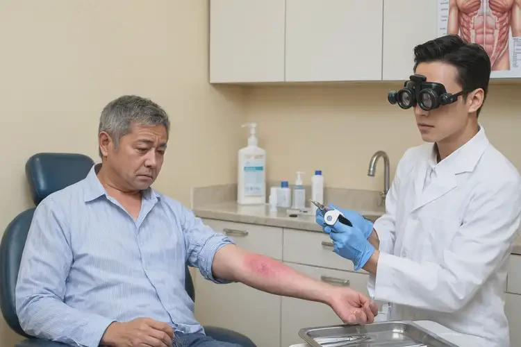 男性面部偶尔起湿疹可以治好吗(图2)