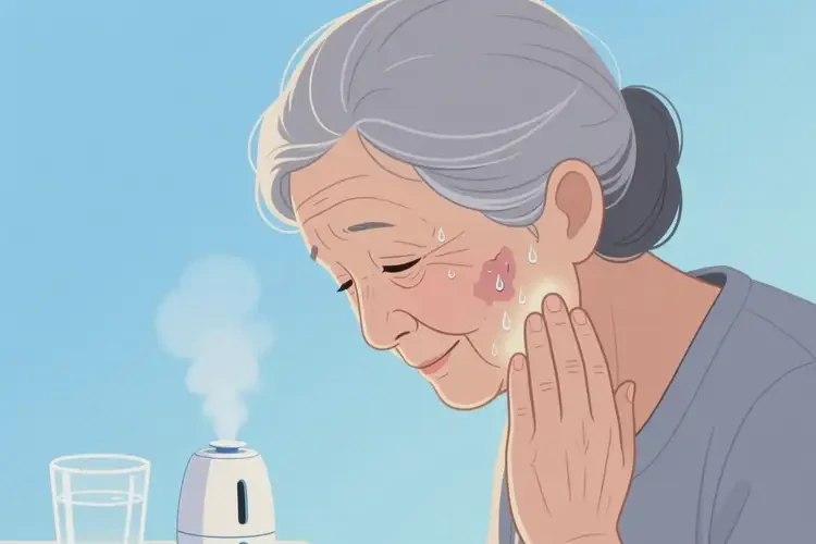 老年人面部出现湿疹可不可以根治(图2)