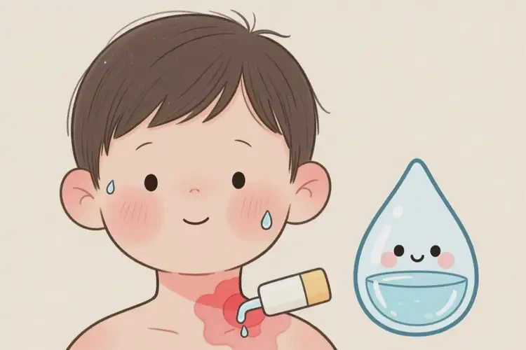 孩子脖子上起濕疹可不可以根治(圖3)