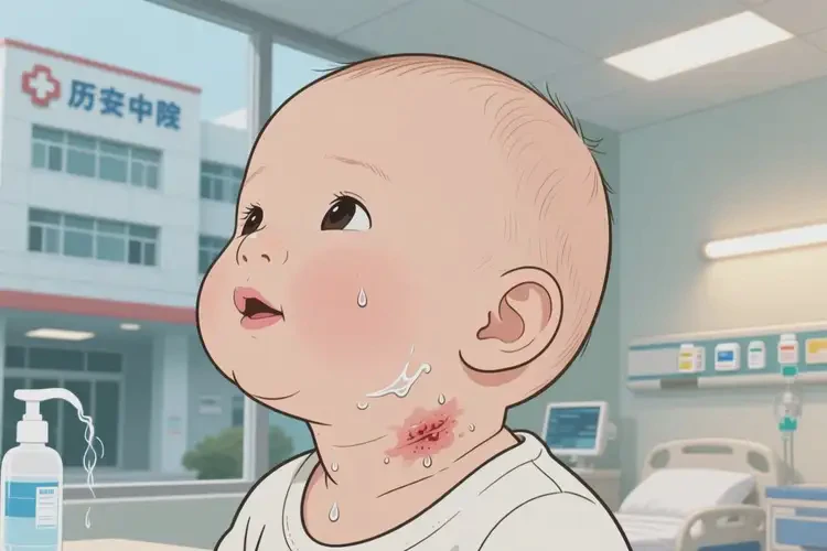 嬰兒脖子容易起濕疹可以治好嗎(圖1)