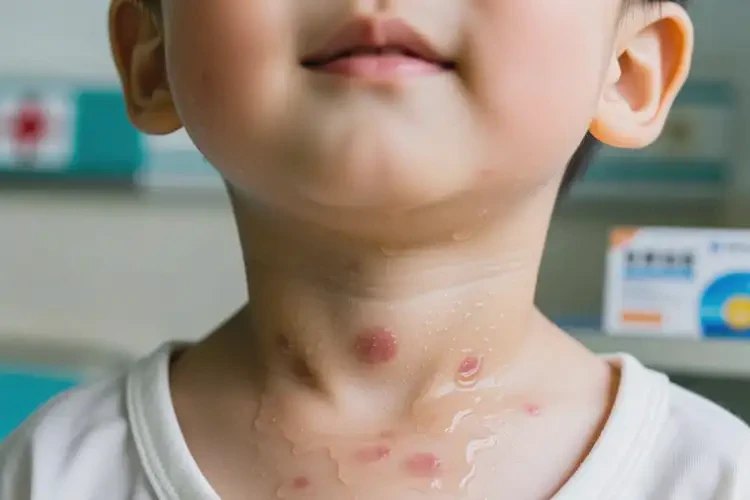 小孩脖子上偶爾起濕疹可以治好嗎(圖3)