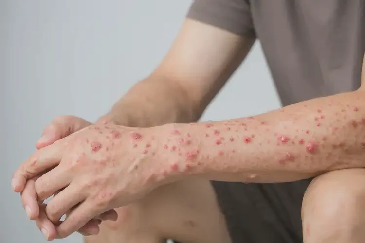 男人四肢出濕疹能夠徹底治愈嗎(圖2)