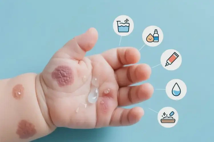 嬰兒手上容易長濕疹可以治好嗎(圖3)