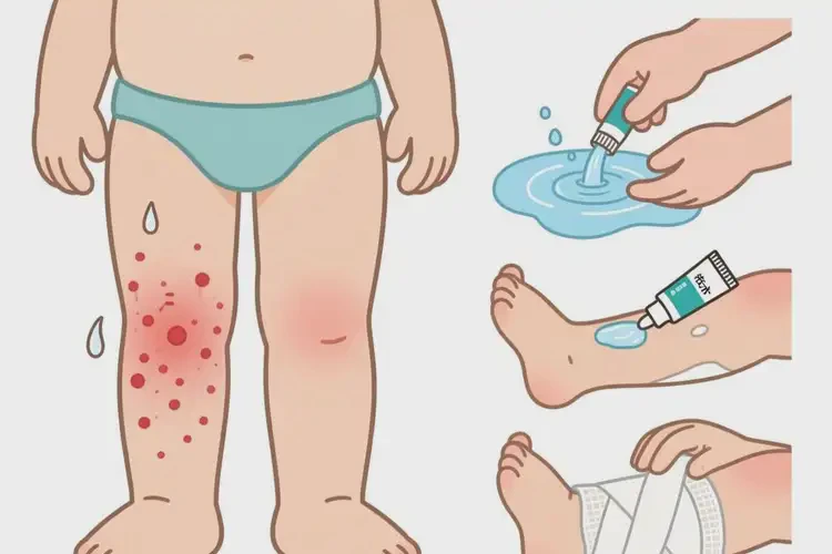 小孩大腿上容易长湿疹可以治好吗(图3)