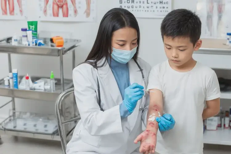 兒童手臂上經(jīng)常長濕疹不管它會(huì)自己自愈嗎(圖3)