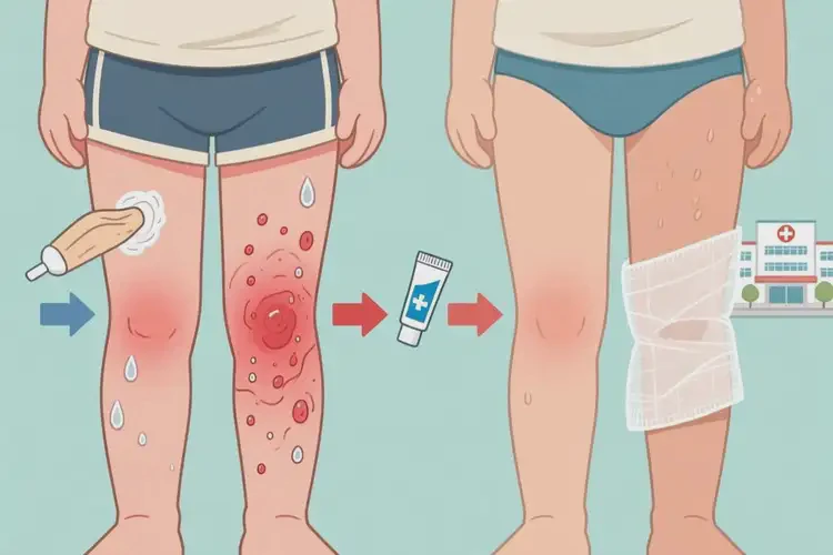 小孩大腿上經(jīng)常長濕疹可以治好嗎(圖1)