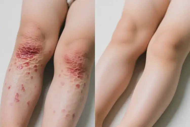 兒童大腿起濕疹可以治好嗎(圖1)