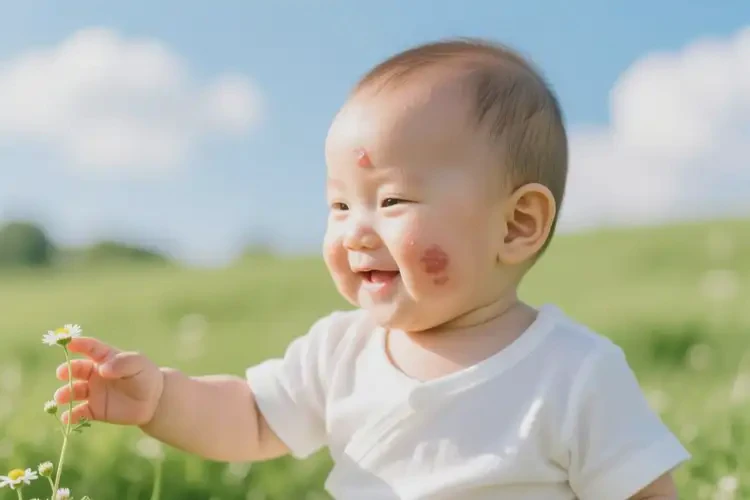 寶寶面部長濕疹可以治好嗎(圖2)