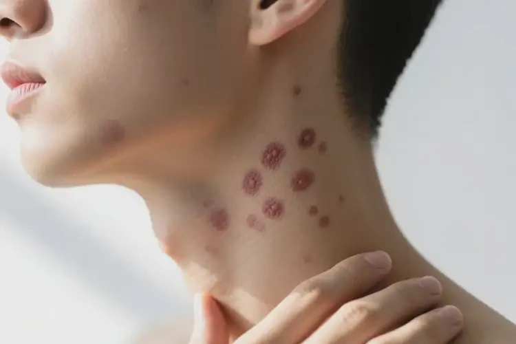 青年人脖子上長濕疹可不可以根治(圖1)