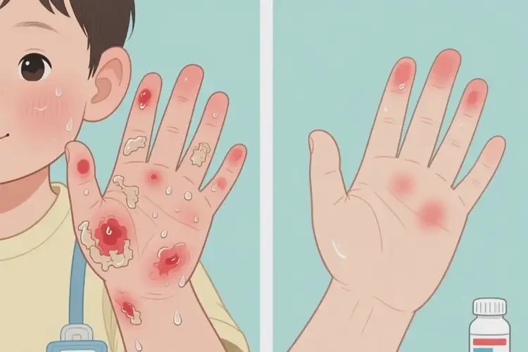 兒童手上有濕疹可以治好嗎(圖3)