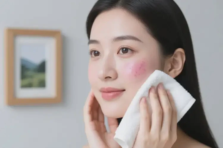 女性面部偶爾長濕疹可以治好嗎(圖1)