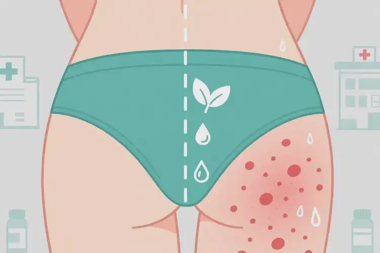 青年人屁股上經(jīng)常長濕疹可不可以根治(圖1)