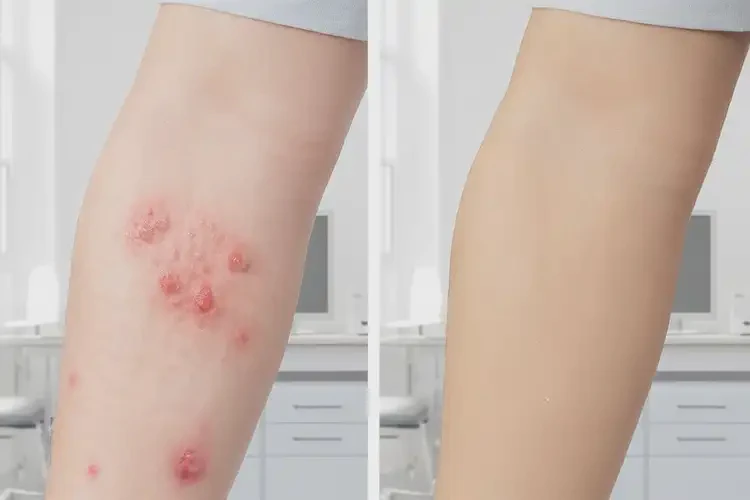 男性大腿經(jīng)常長濕疹可以治好嗎(圖1)