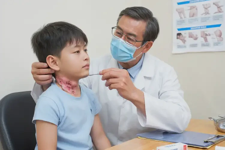 少兒脖子上容易長濕疹可以徹底自愈嗎(圖2)