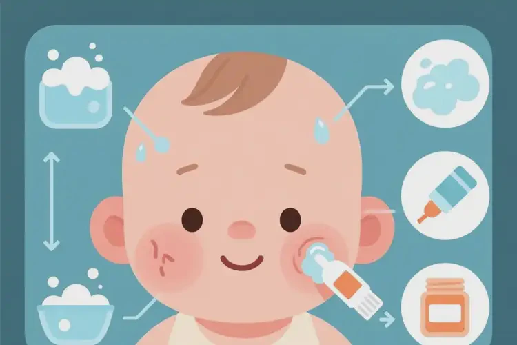 嬰幼兒臉上經(jīng)常起濕疹可以治好嗎(圖1)