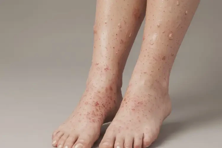 女生腳上經(jīng)常起濕疹可不可以根治(圖4)