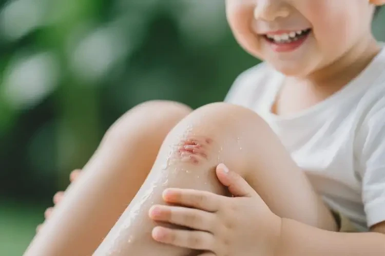 孩子小腿上容易起濕疹可以治好嗎(圖3)