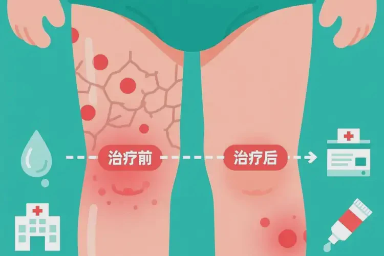 小孩大腿上容易长湿疹可以治好吗(图2)