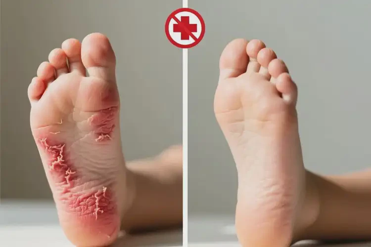 兒童腳上偶爾起濕疹可以治好嗎(圖1)