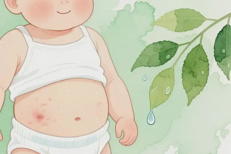 小兒肚子上偶爾長濕疹可不可以根治(圖1)
