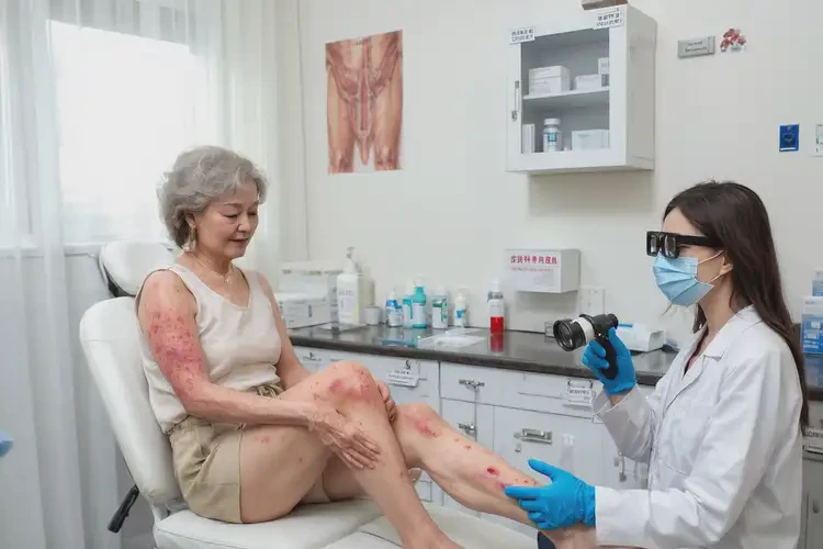 女性小腿上经常长湿疹可不可以根治(图1)