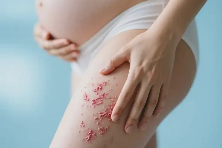孕婦大腿出現(xiàn)濕疹可以治好嗎(圖2)