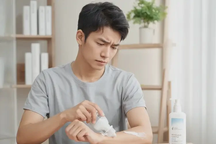 青年人手臂上出現(xiàn)濕疹可不可以根治(圖2)