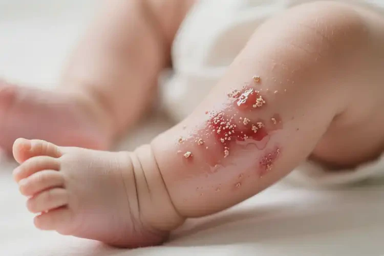 新生兒小腿上容易長濕疹可不可以根治(圖2)